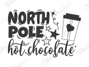 christmas, christmas stamp, north, pole, hot, chocolate, north pole hot chocolate free, north pole hot chocolate svg free, north pole hot chocolate svg cut files free, download, cut file,