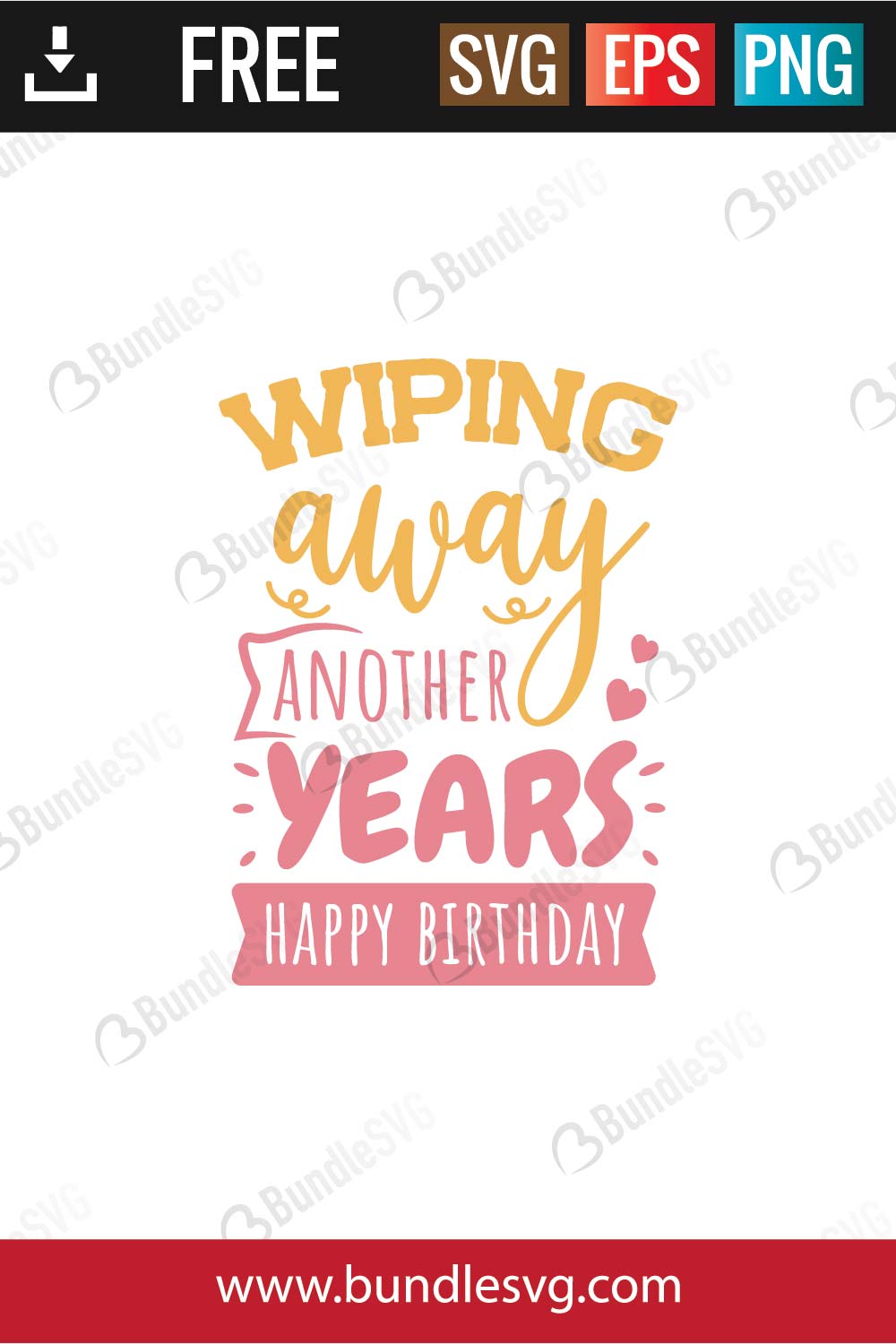 Wiping away another years svg