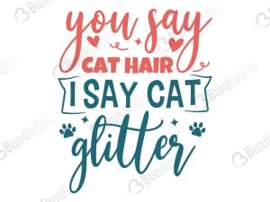 You Say Cat Hair I Say Cat Glitter