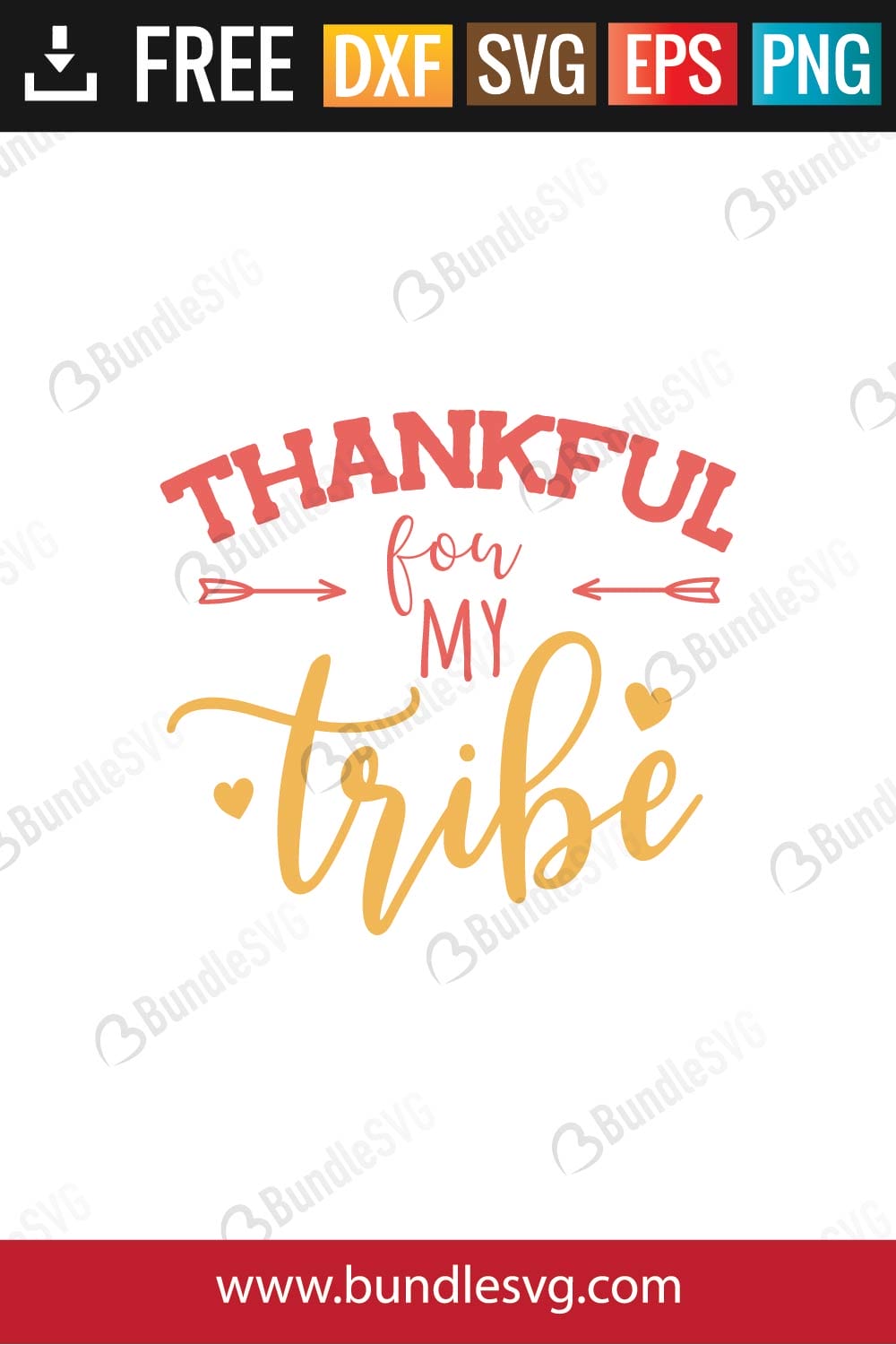 Thankful for My Tribe SVG Files