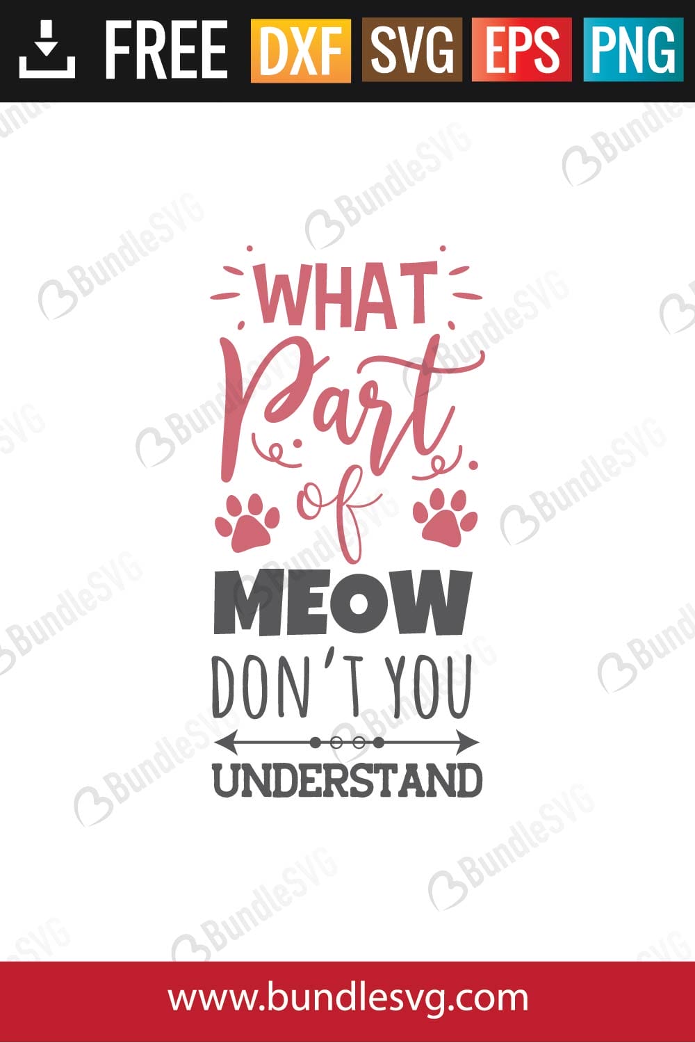 What Part of Meow Don't You Understand SVG Files