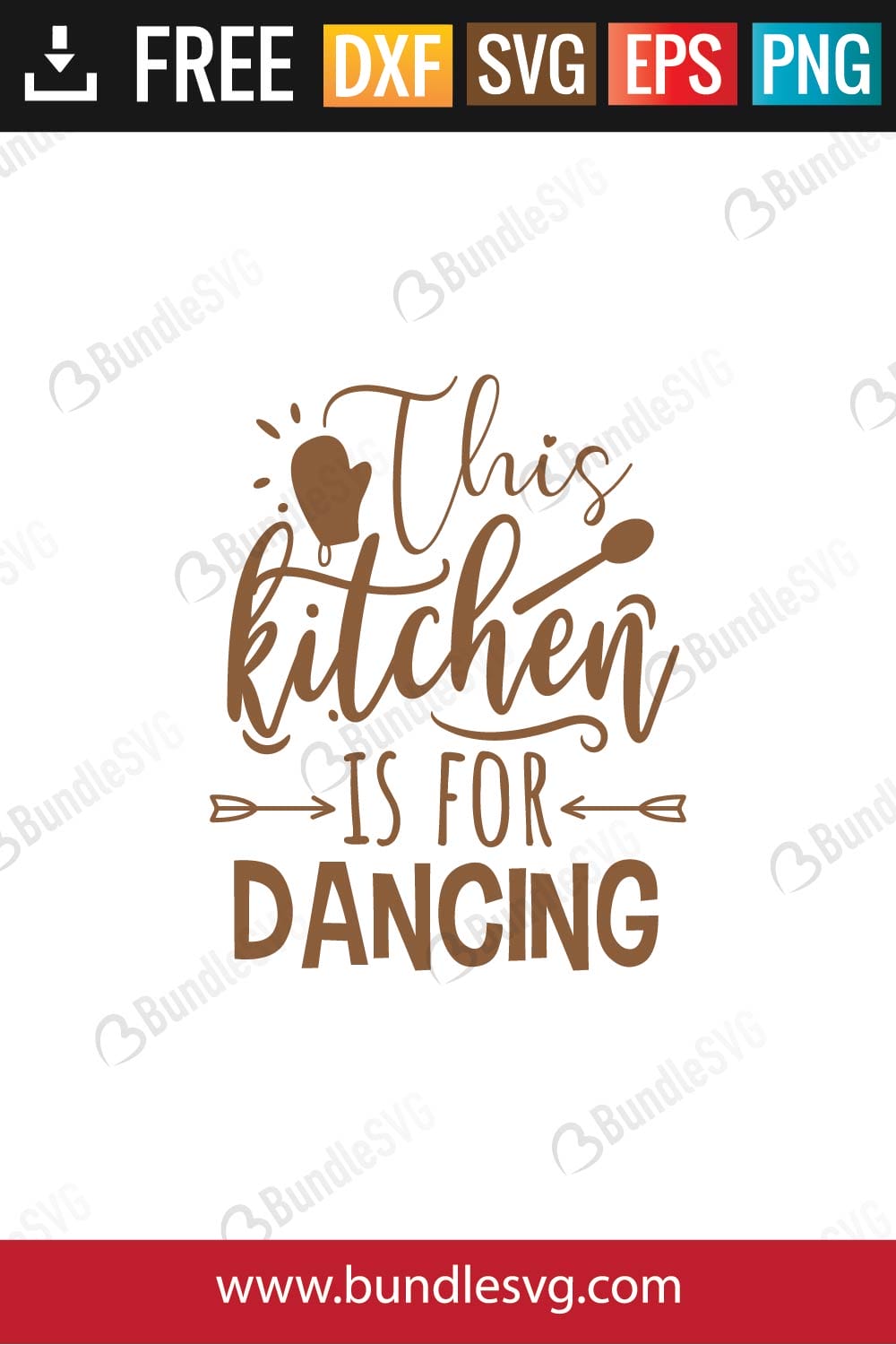 This Kitchen Is For Dancing Svg