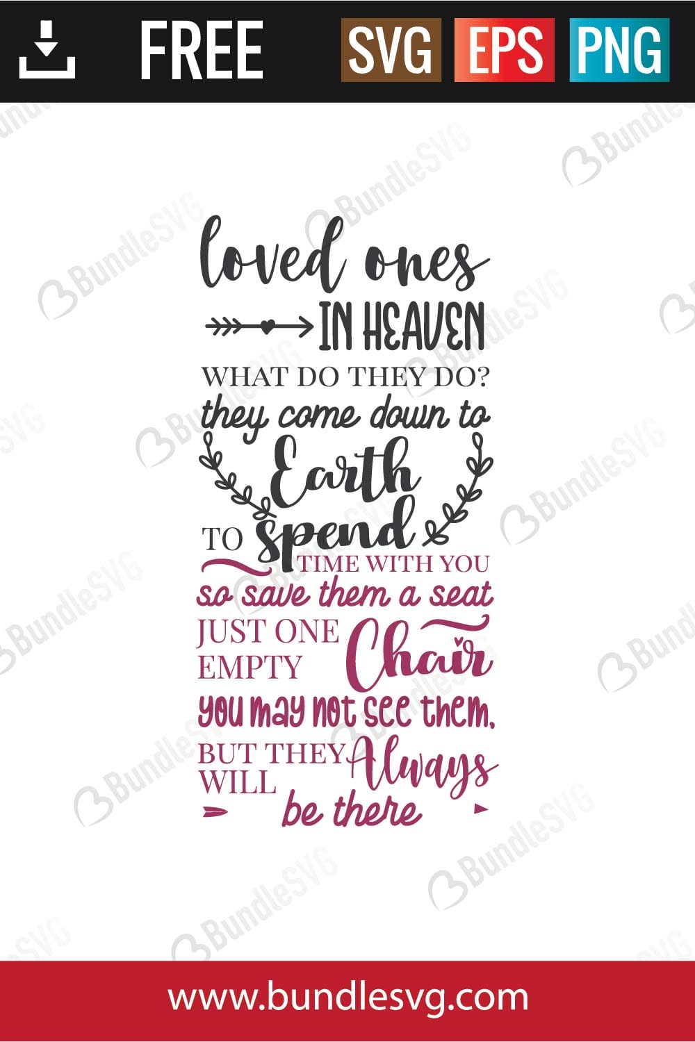 Loved Ones In Heaven Svg