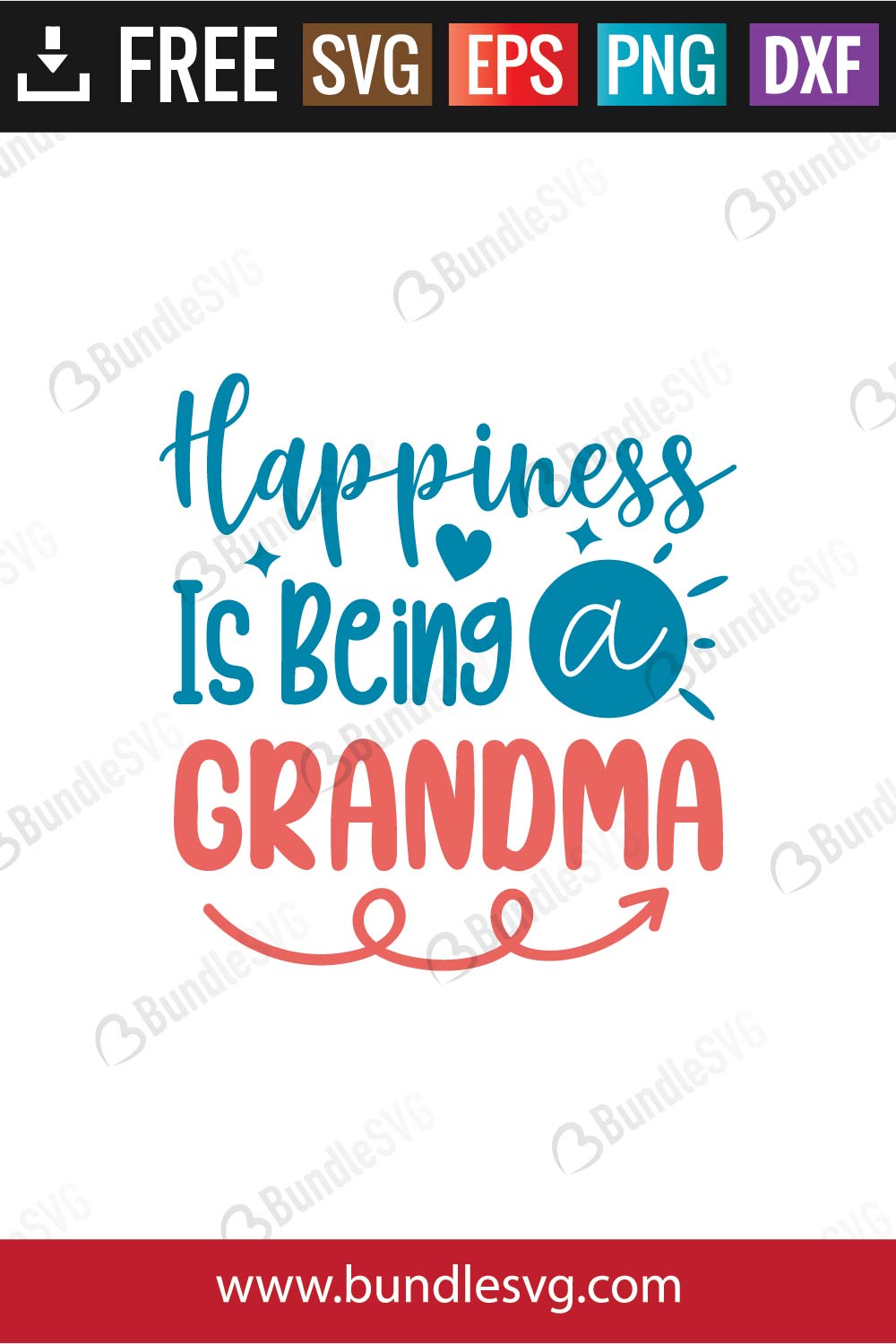 Happiness Is Being A Grandma SVG