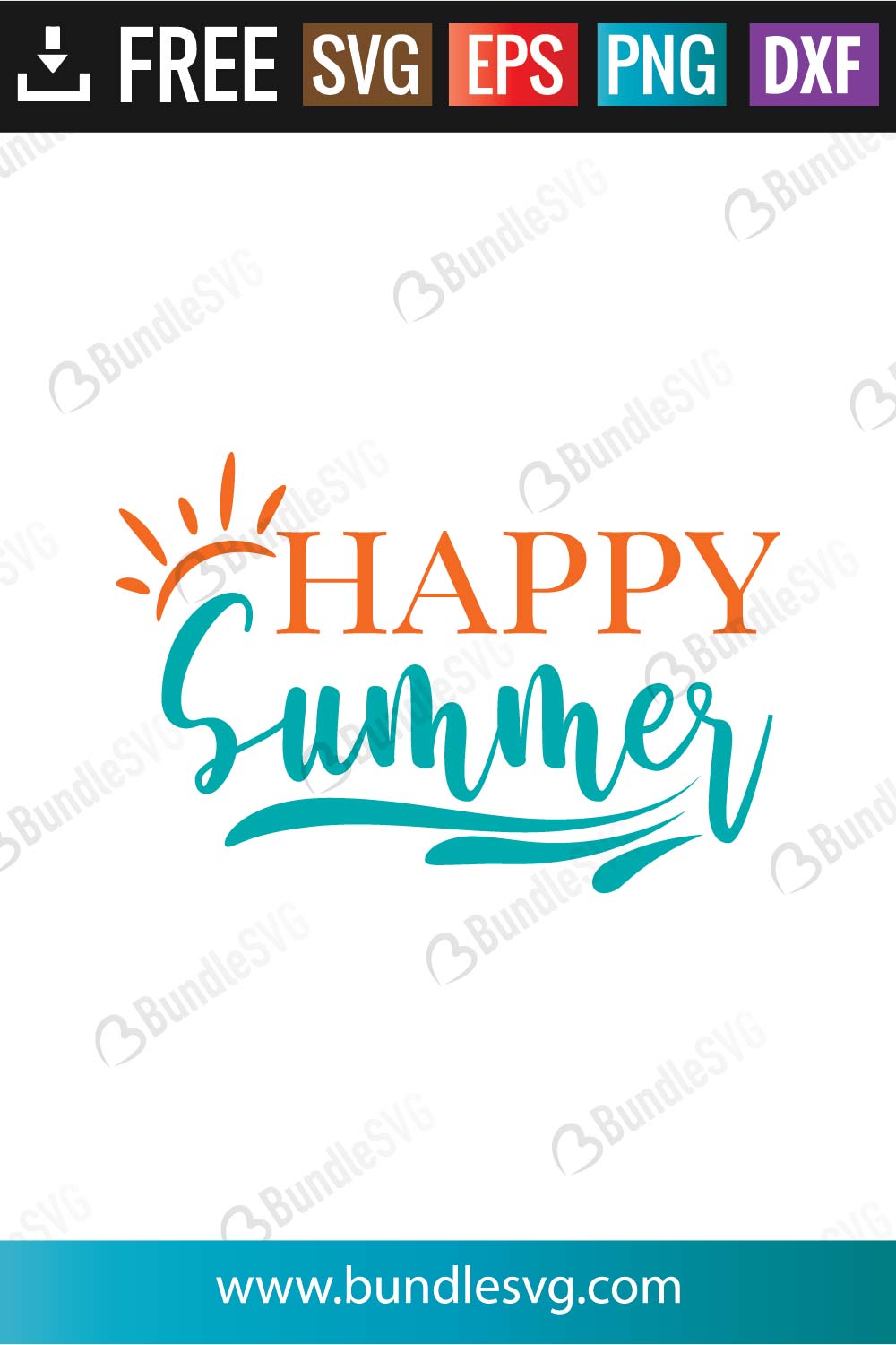 Happy Summer Svg