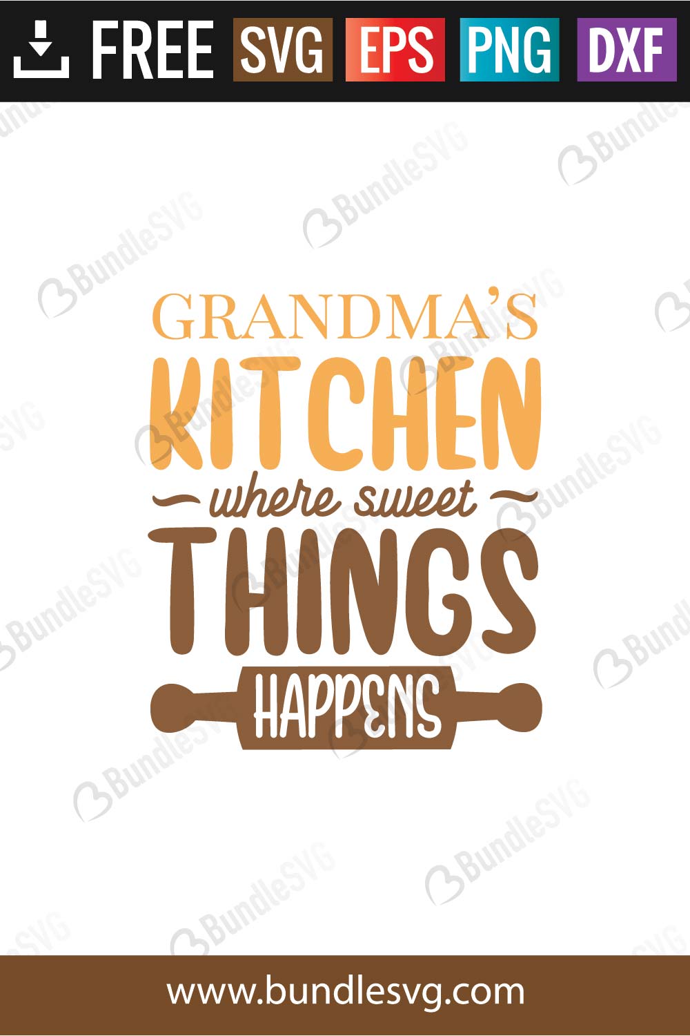 Grandma Kitchen Where Sweet Things Happens SVG