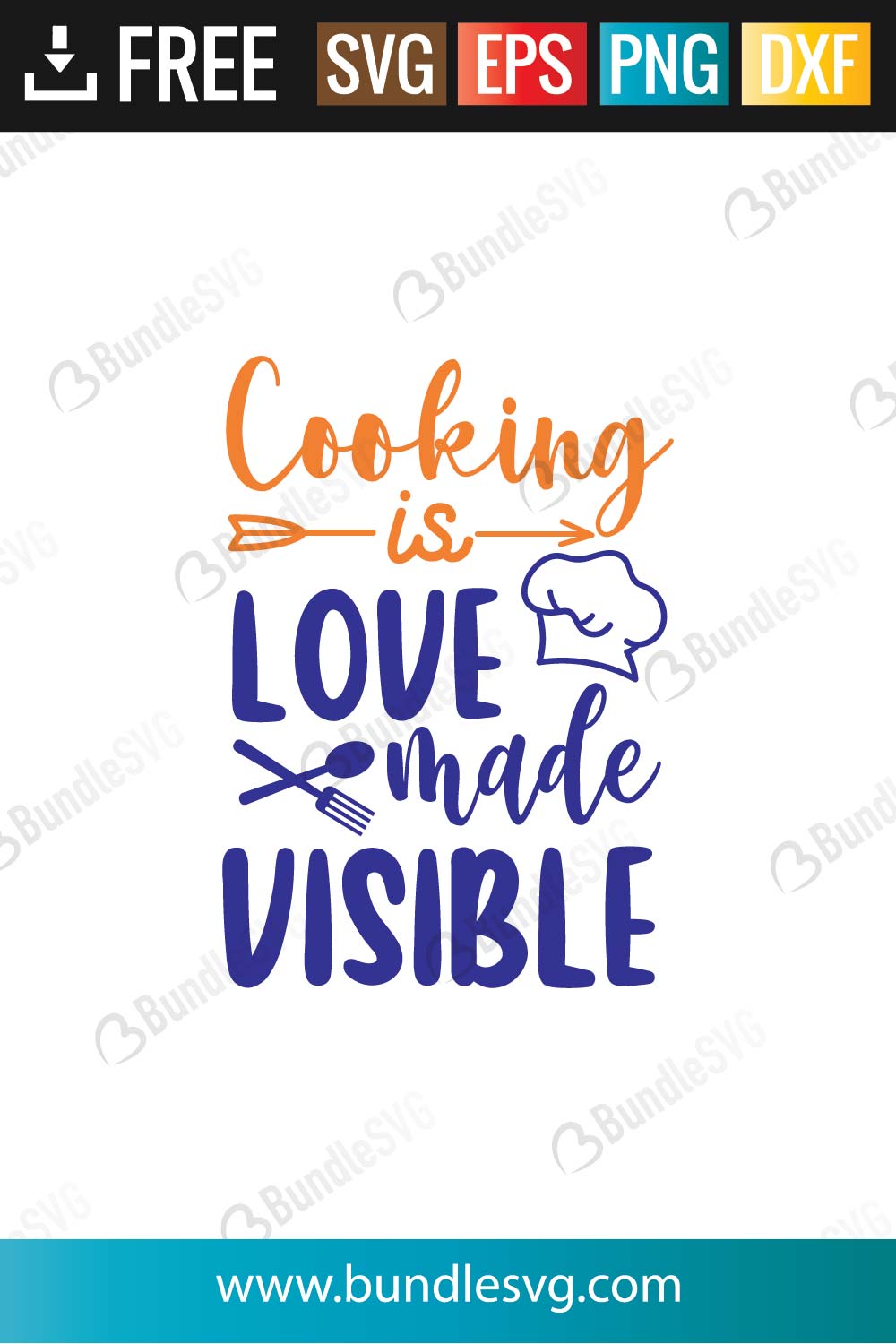 Cooking Is Love Made Visible SVG Cut Files