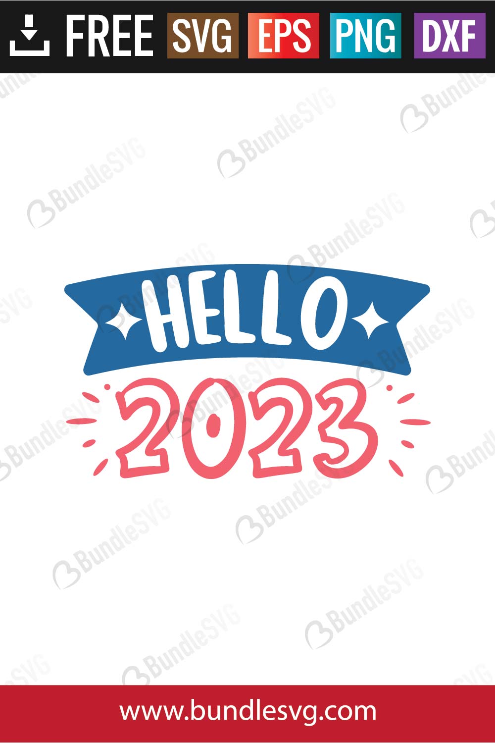 Hello 2023 SVG Cut Files