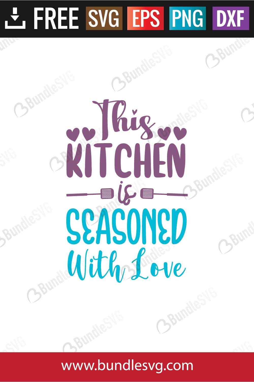 This Kitchen Is Seasoned With Love SVG