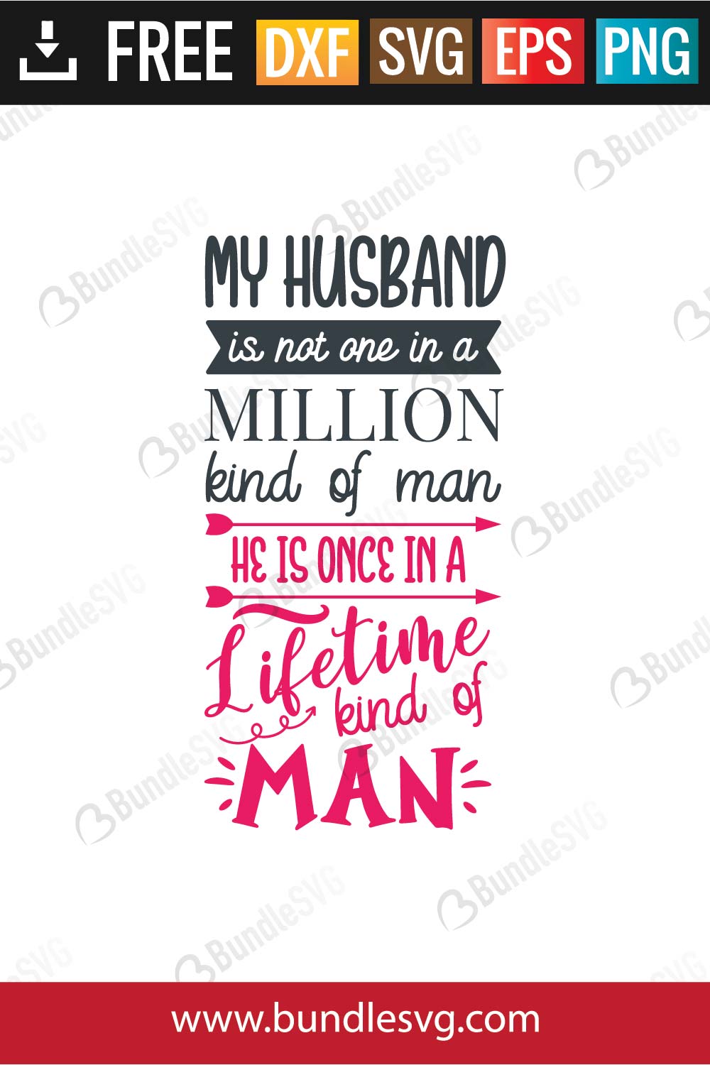 My Husband Is One In A Million Kind Of Man SVG