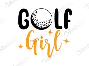 Golf Girl Svg