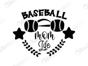 Baseball And Softball Mom Svg