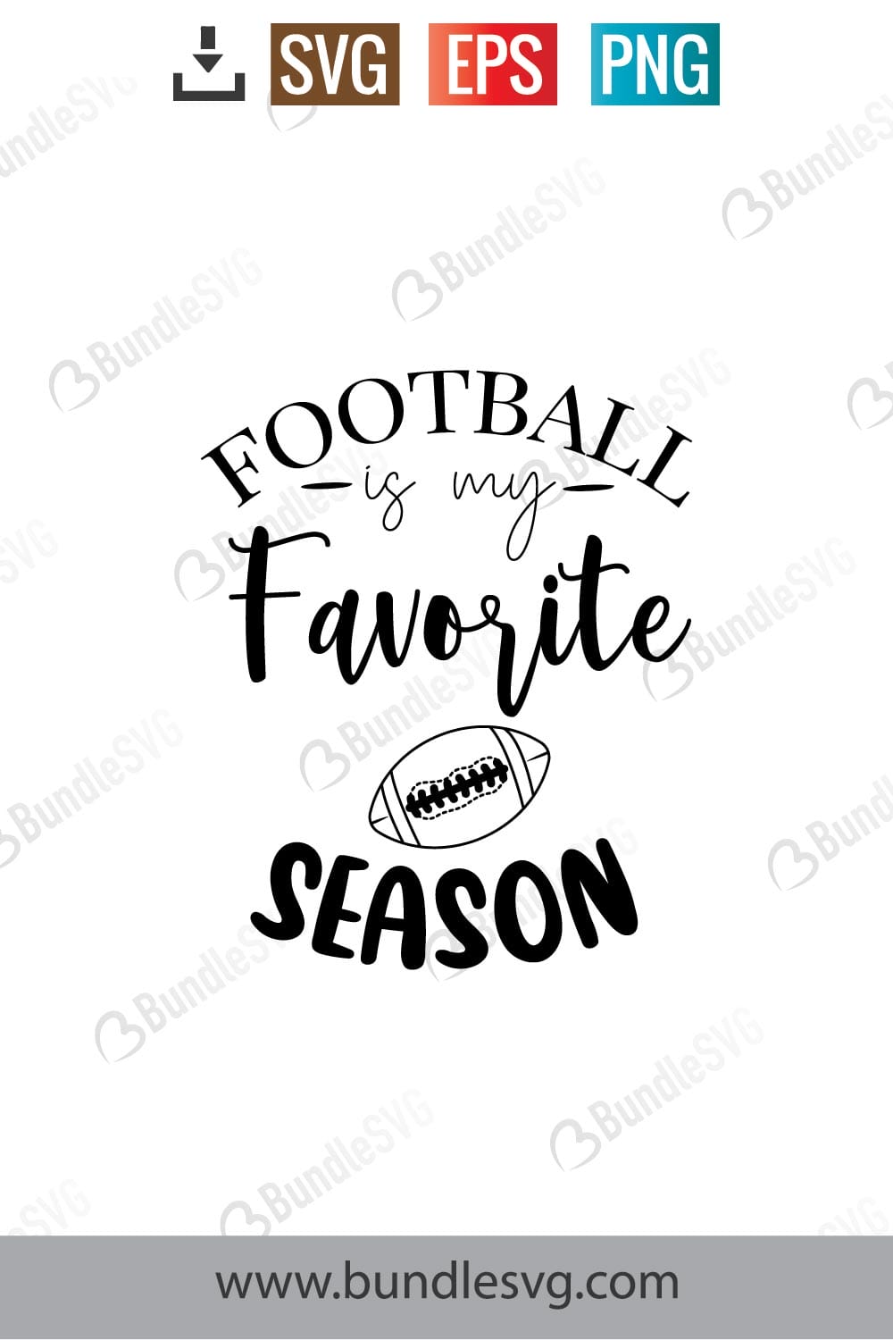 Football Is My Favorite Season SVG Cut Files