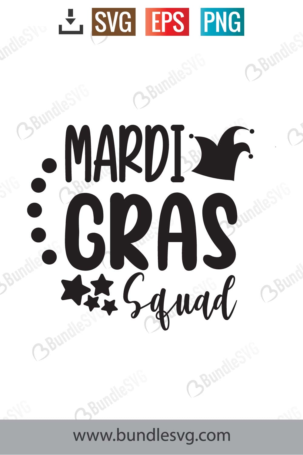 Mardi Gras Squad Svg