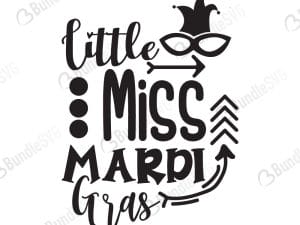 Little Miss Mardi Gras Svg