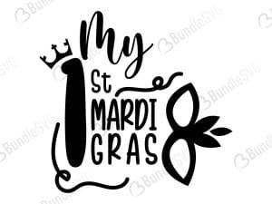My First Mardi Gras Svg