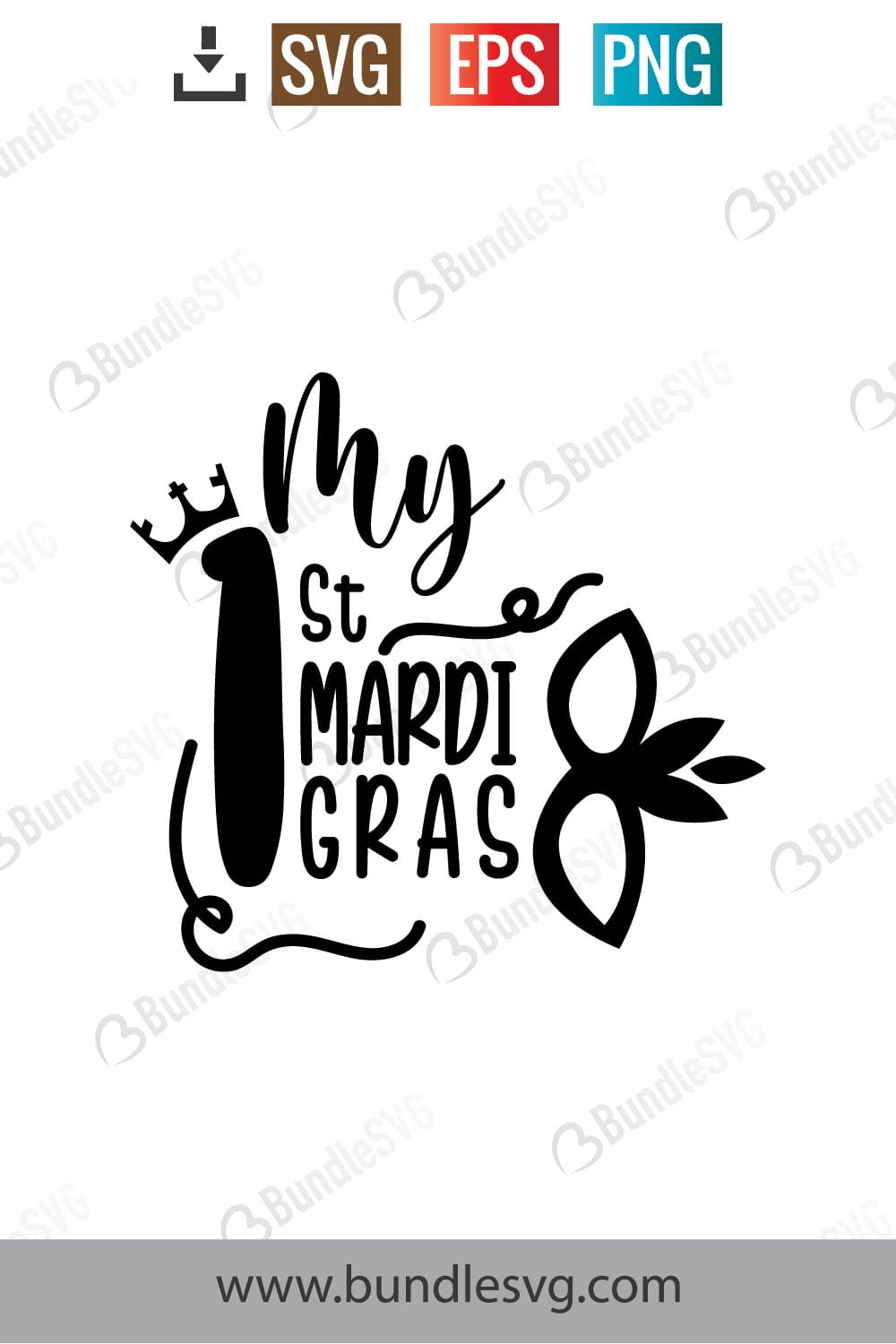 My First Mardi Gras Svg