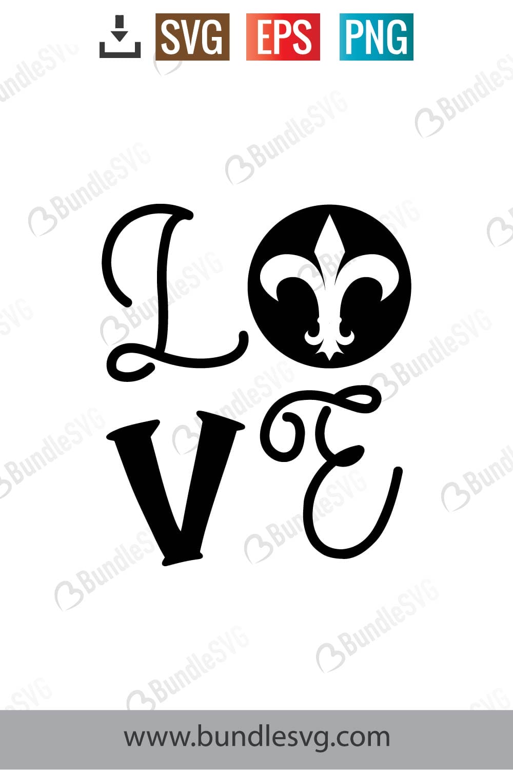 Love Mardi Gras Svg
