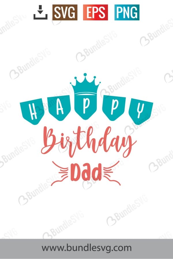 Happy Birthday Dad Svg