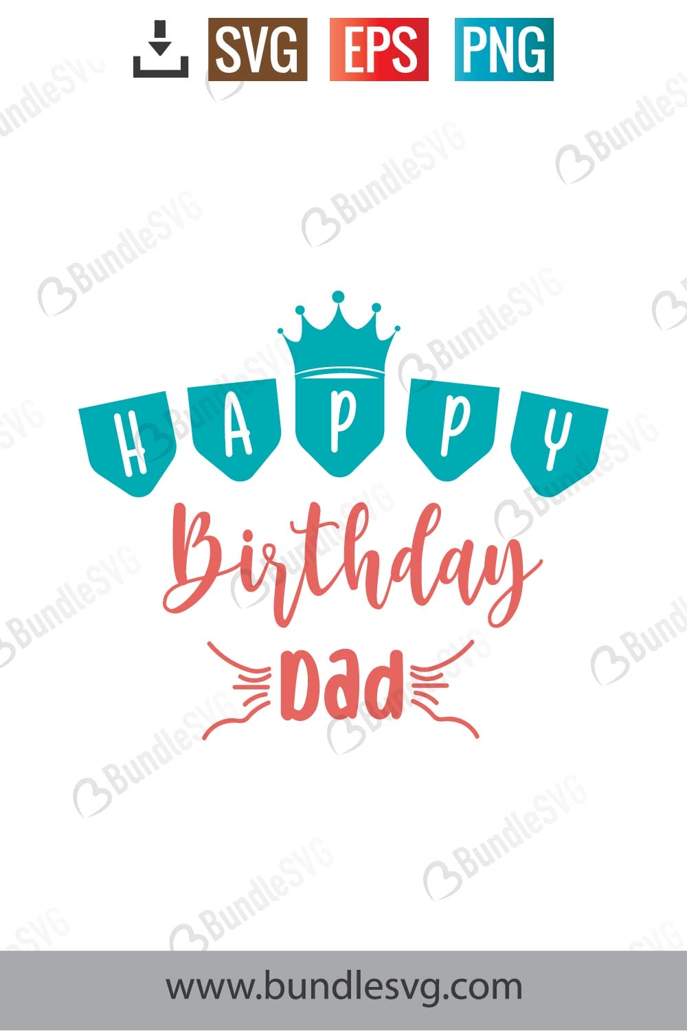 Happy Birthday Dad Svg Free Download | BundleSVG.com