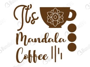 Coffee Cup Mandala Svg