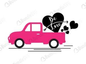 Valentine Truck Svg