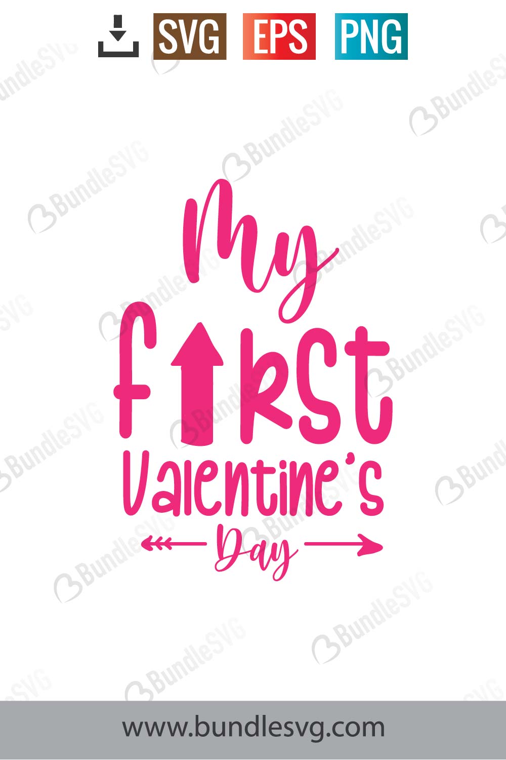 My First Valentine's Day Svg