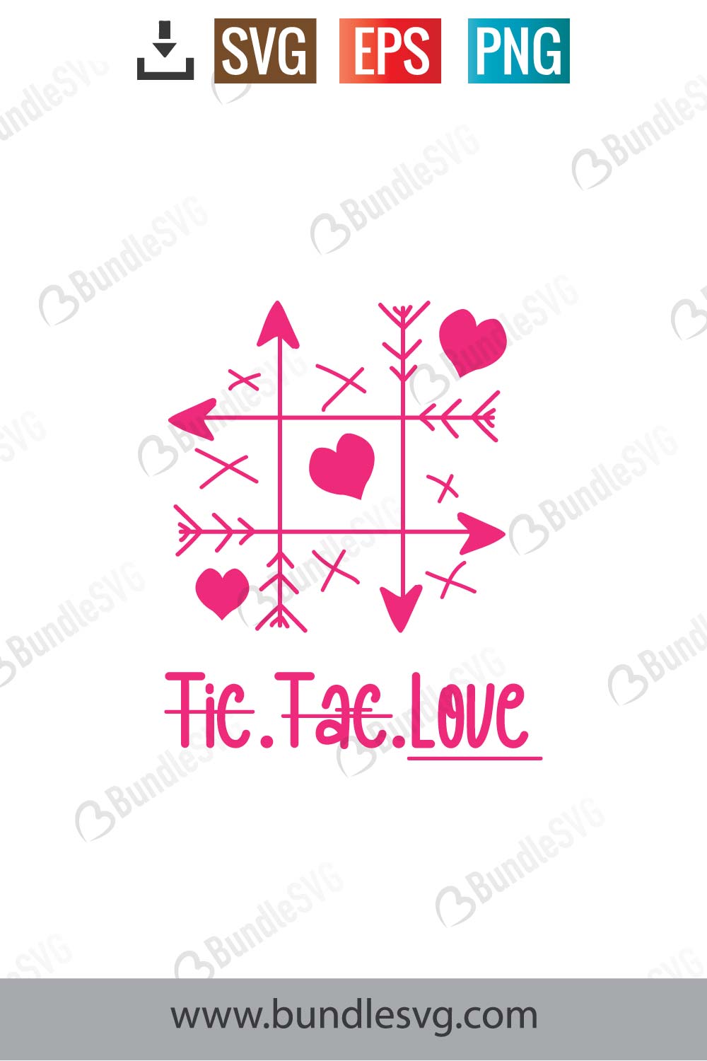 Valentine Tic Tac Toe Svg