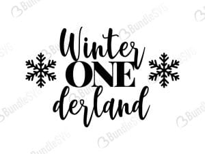 Winter Onederland Svg