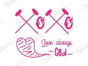 Xoxo Love Always God Svg