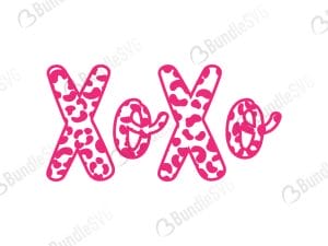 Xoxo Cheetah Svg