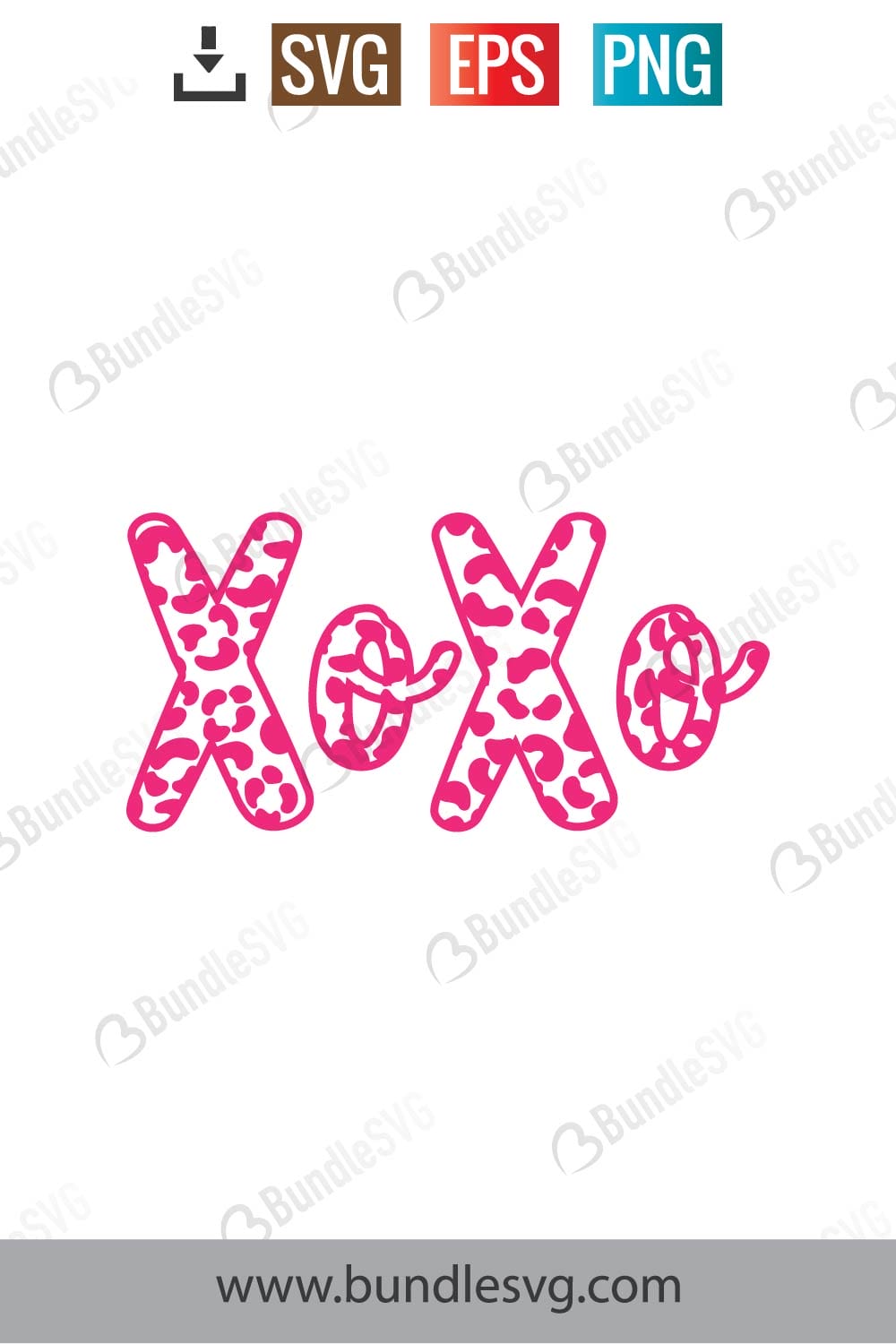 Xoxo Cheetah Svg