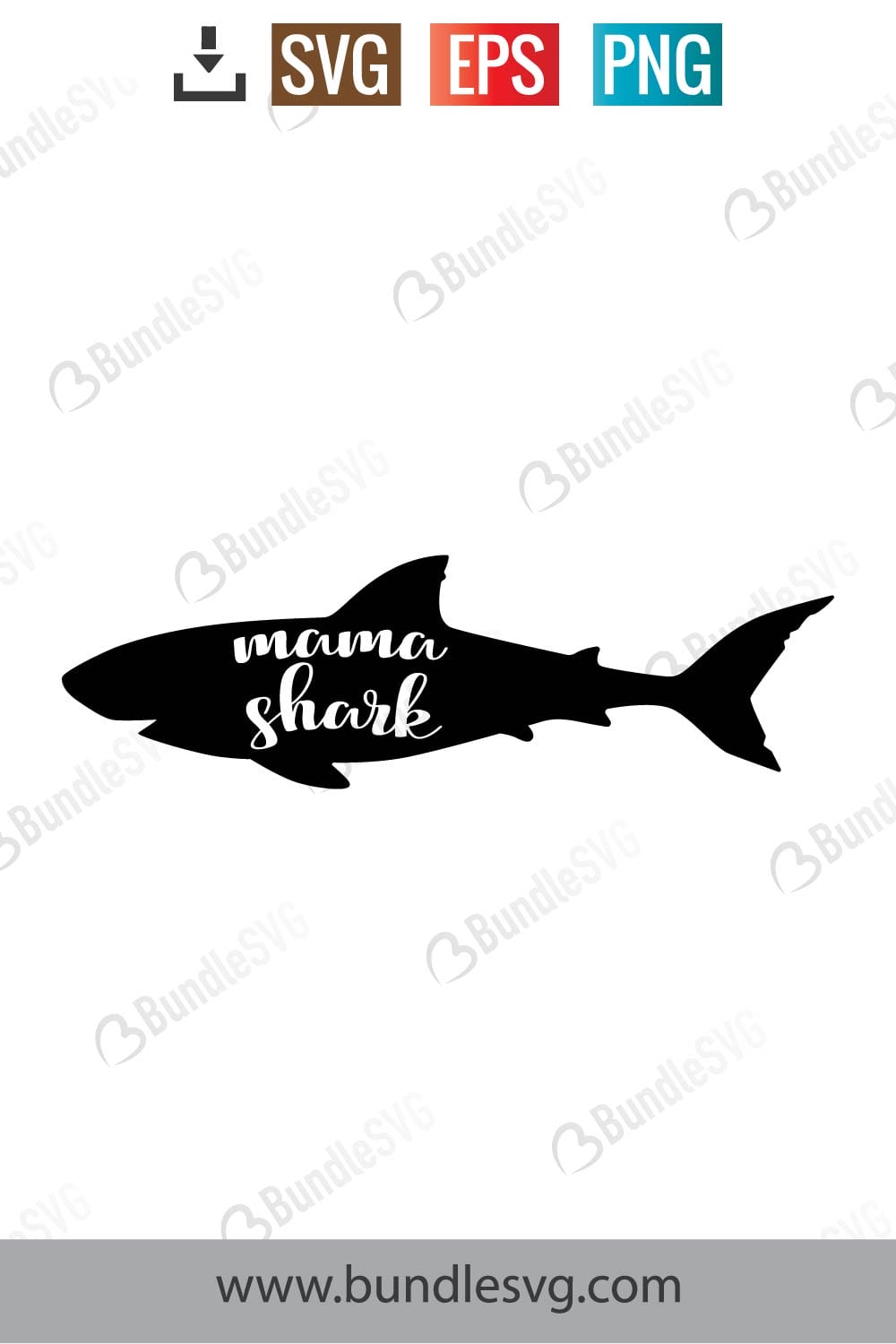 Mama Shark Svg