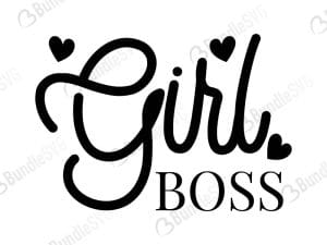 Girl Boss SVG Cut Files