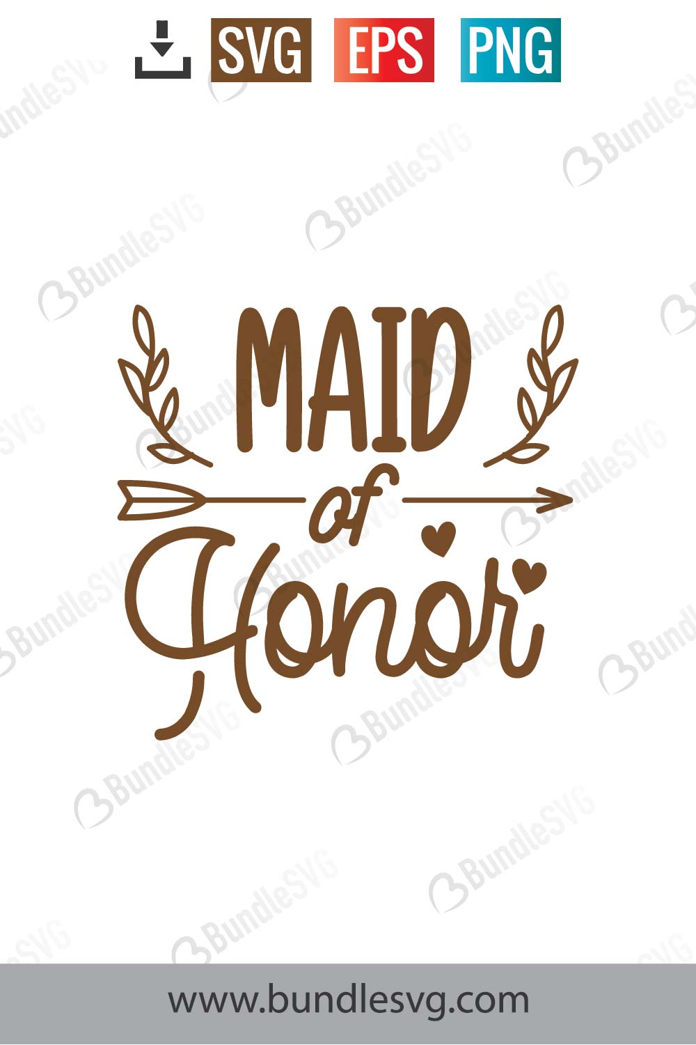 Maid Of Honor SVG Cut Files