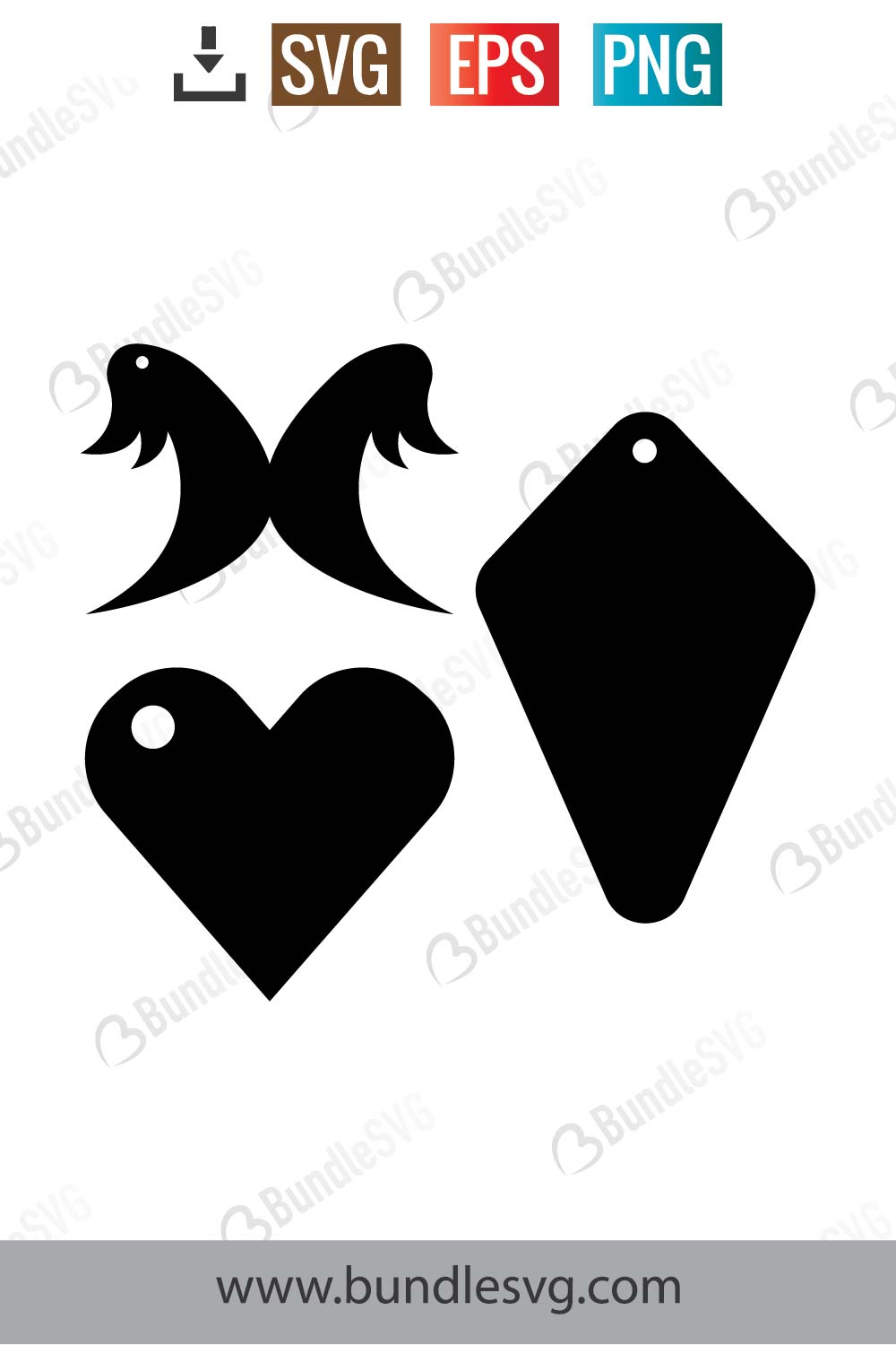 Leather Earring Svg
