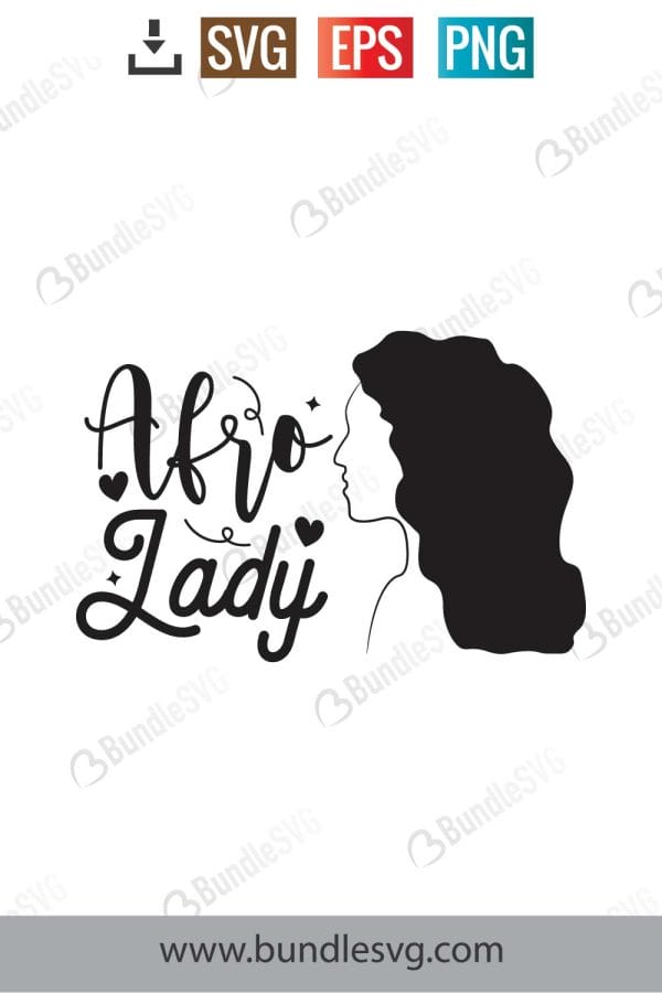 Afro Lady Svg