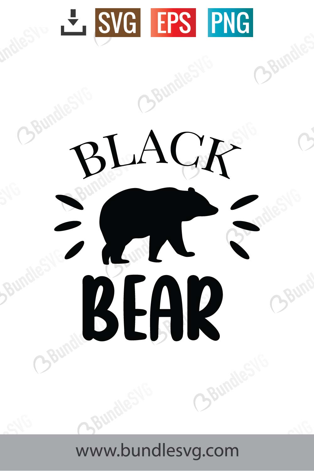 Black Bear Svg Free Download | BundleSVG.com