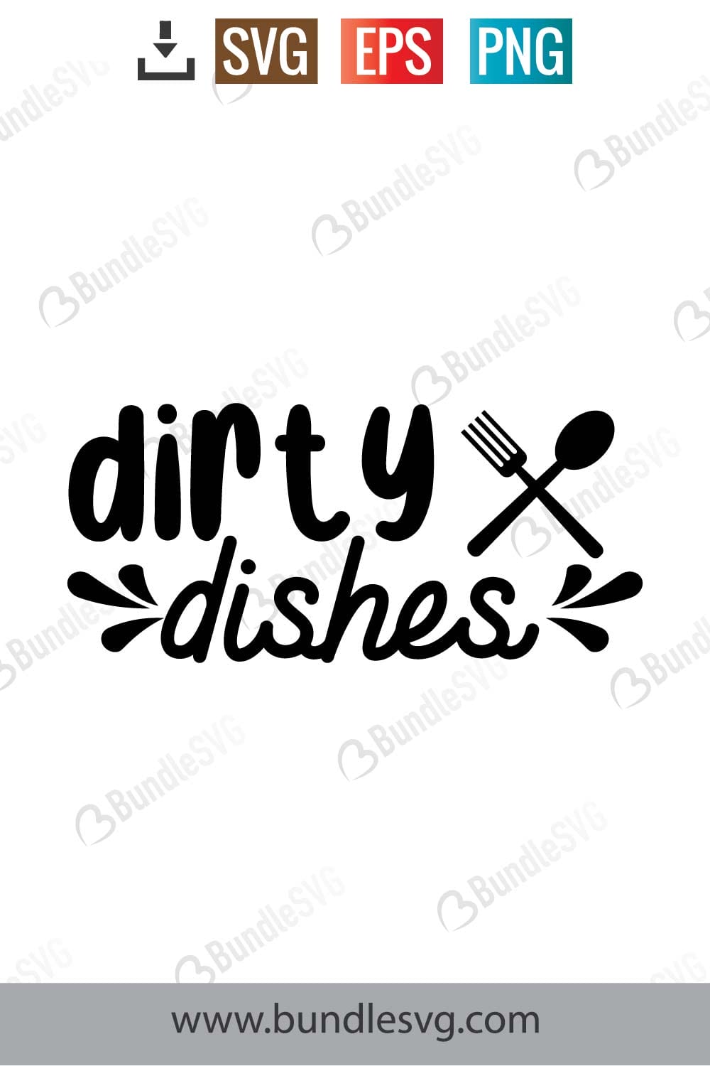 Dirty Dishes SVG Cut Files