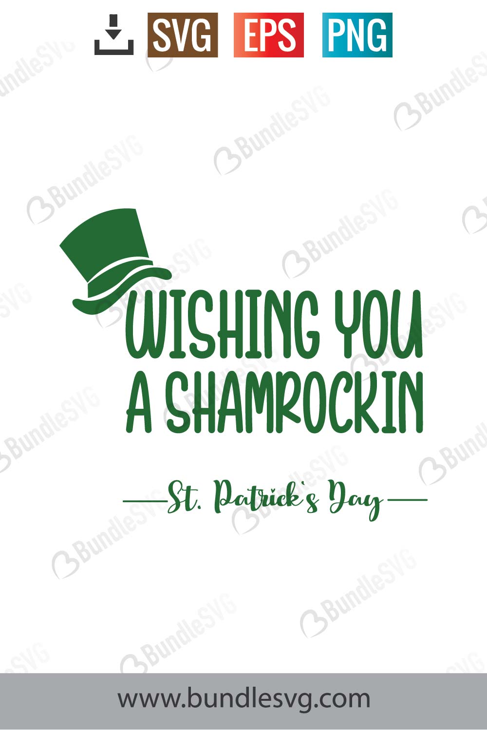 Wishing You A Shamrockin SVG Cut Files