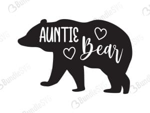 Auntie Bear Svg
