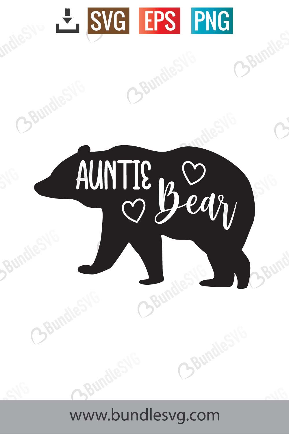 Auntie Bear Svg