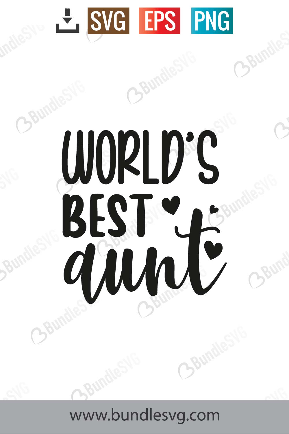 Worlds Best Aunt Svg