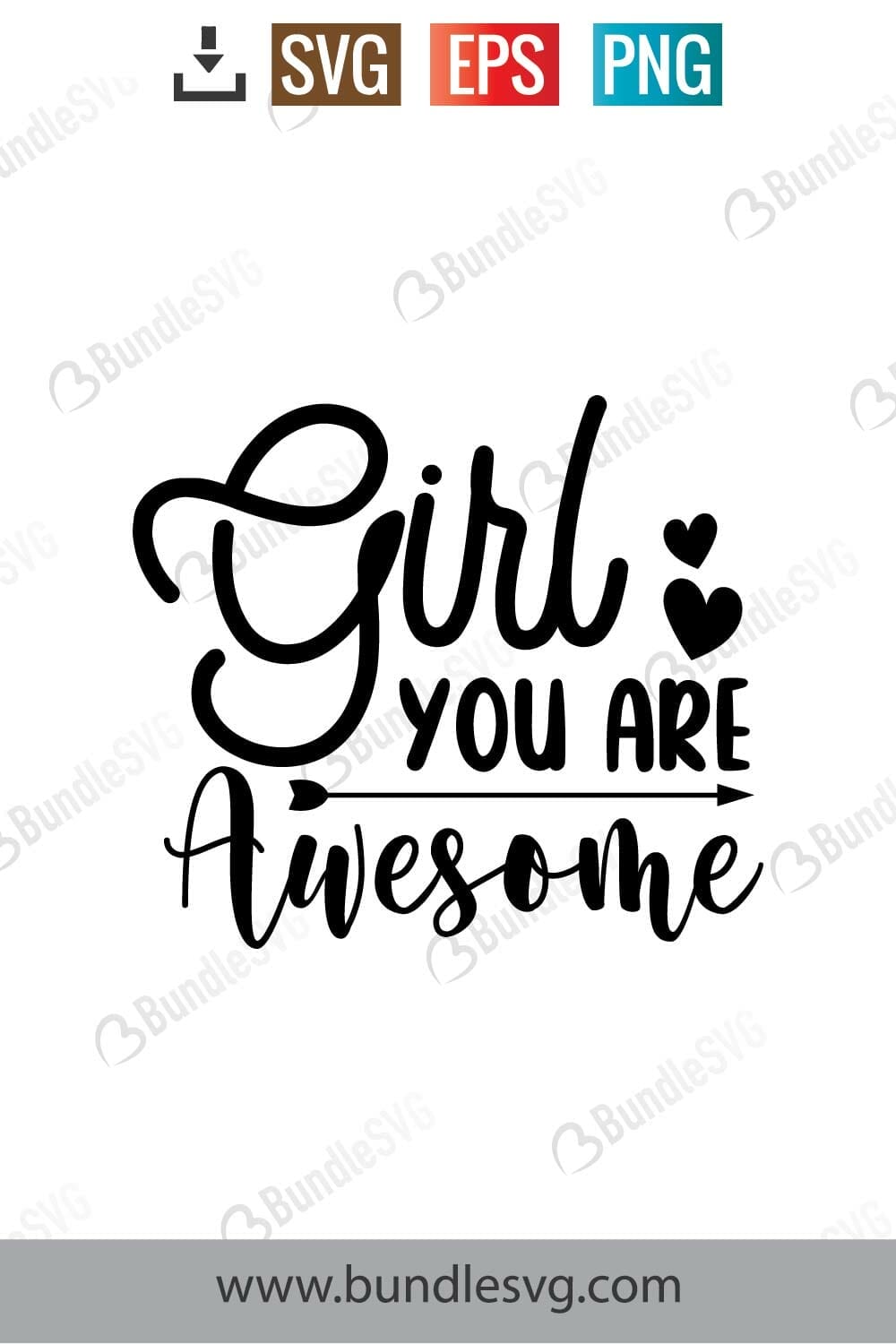 Girl You Are Awesome SVG Cut Files