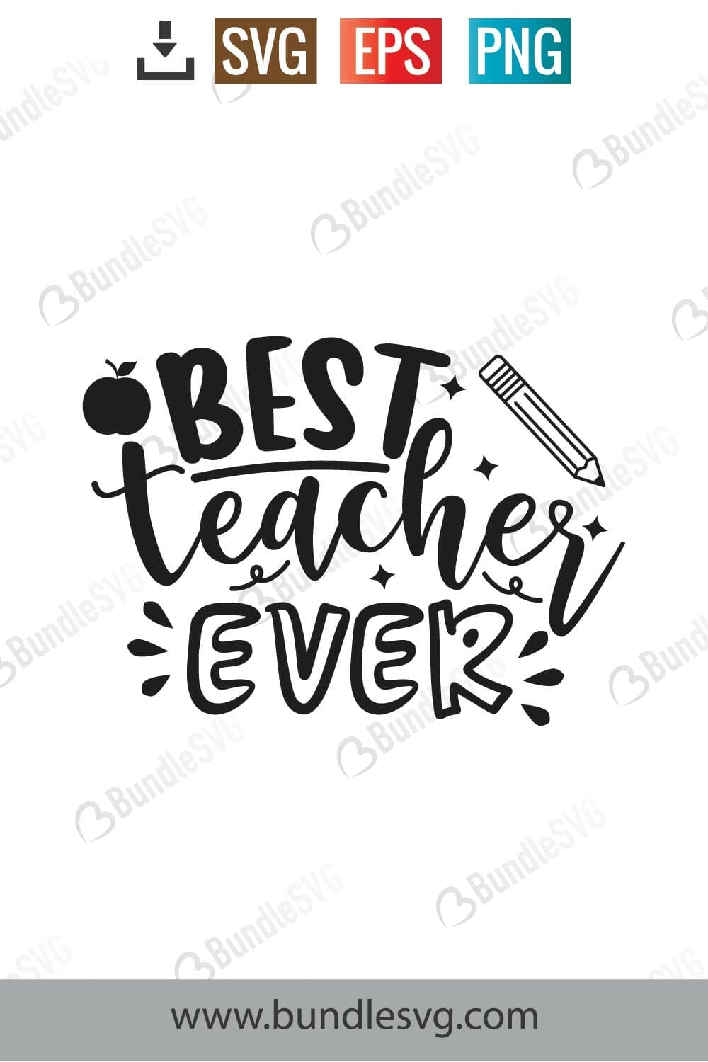 Best Teacher Ever Svg