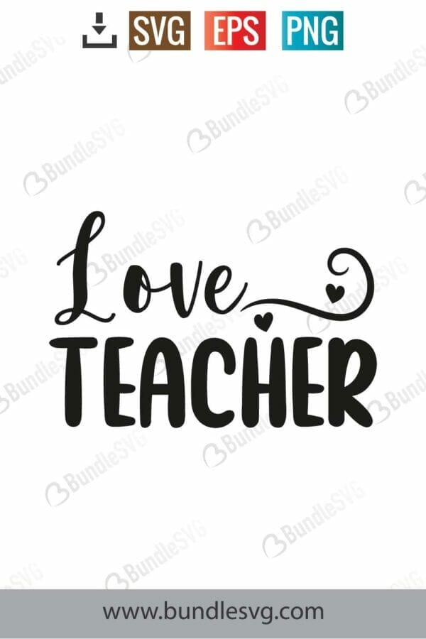 Love Teacher Svg