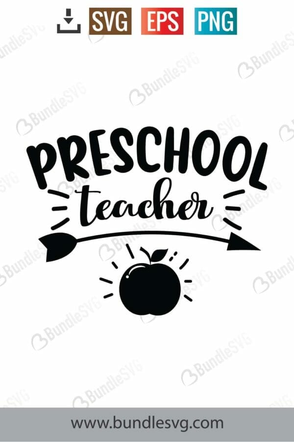 Preschool Teacher Svg