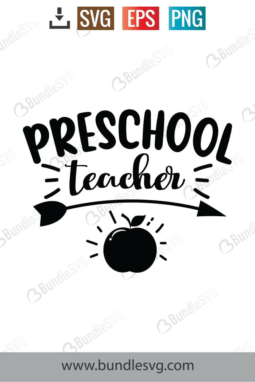 Preschool Teacher Svg