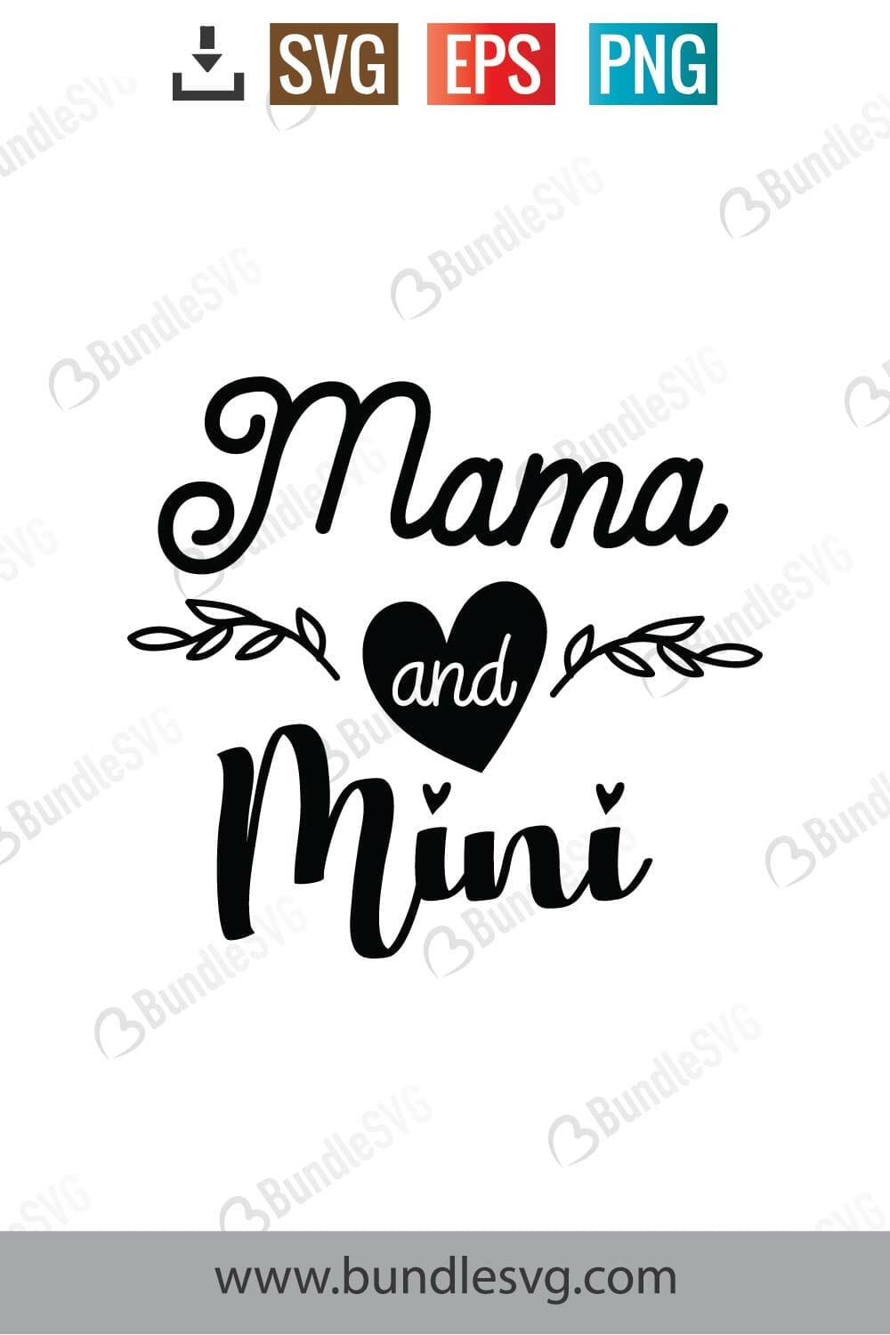 Mama And Mini Svg Free