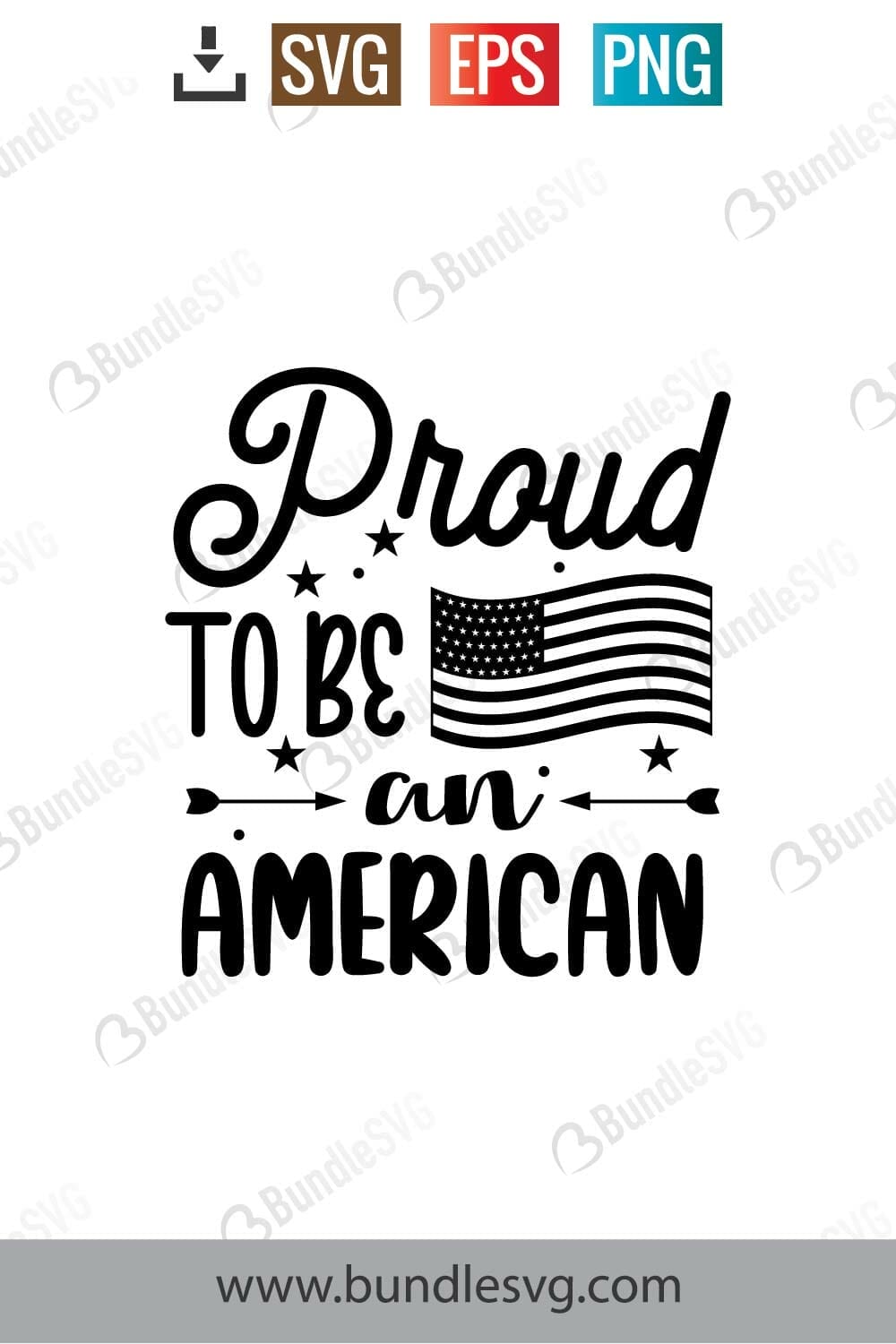 Proud To Be American Svg